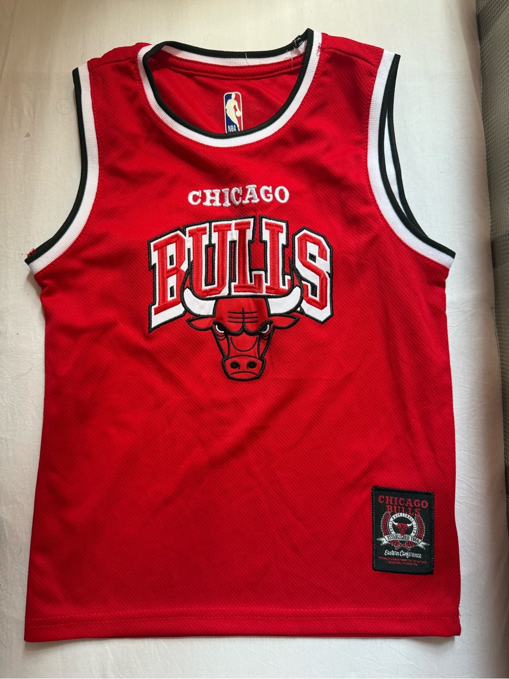 NBA Chicago Bulls Kids Red Sleeveless Basketball Jersey